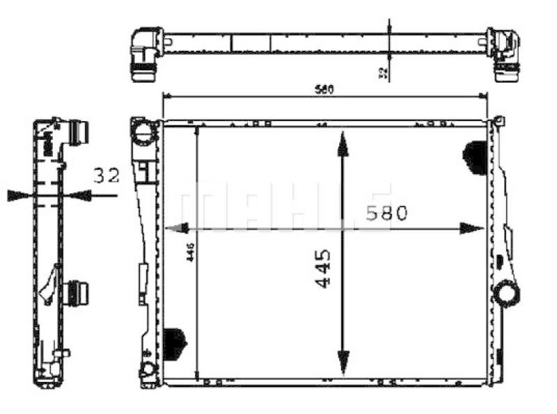 MAHLE Kühler, Motorkühlung BEHR *** PREMIUM LINE ***