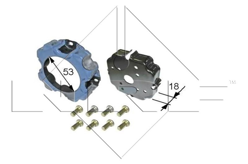 NRF Mitnehmerscheibe, Magnetkupplung (Kompressor)