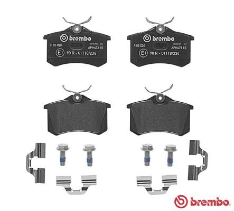 BREMBO Brake Pad Set, disc brake