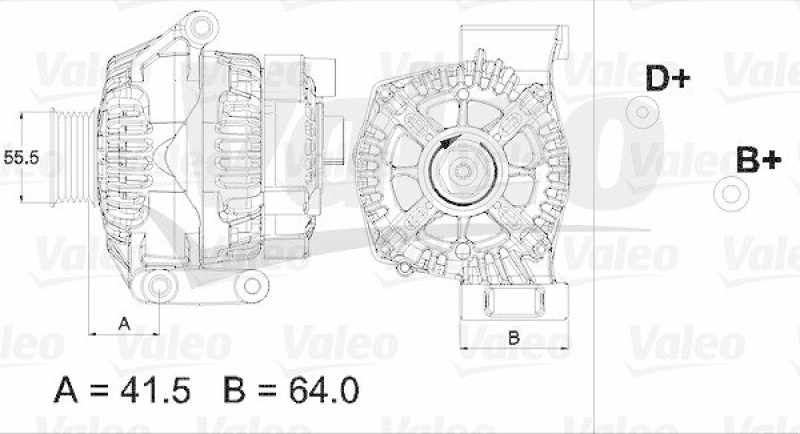 VALEO Alternator REMANUFACTURED PREMIUM