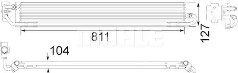MAHLE Oil Cooler, automatic transmission PREMIUM LINE