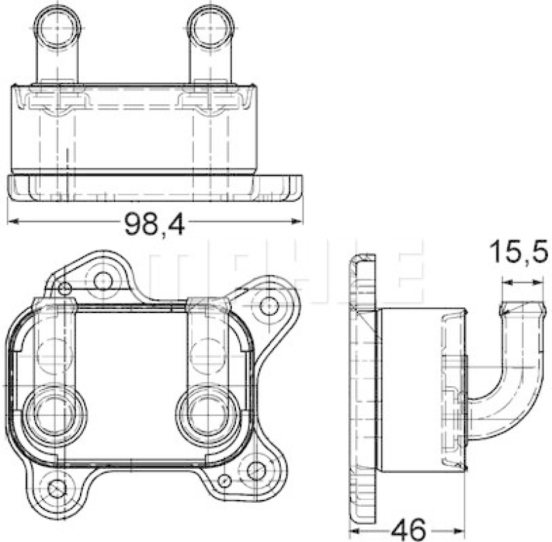 MAHLE Ölkühler, Motoröl BEHR *** PREMIUM LINE ***