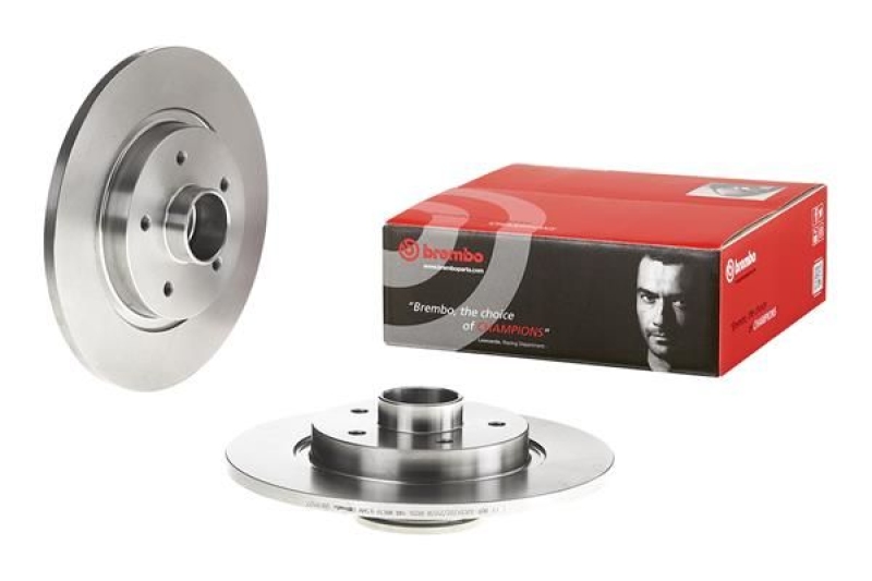 2x BREMBO Brake Disc PRIME LINE - With Bearing Kit