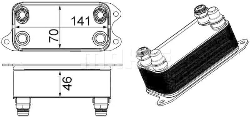 MAHLE Ölkühler, Automatikgetriebe BEHR *** PREMIUM LINE ***