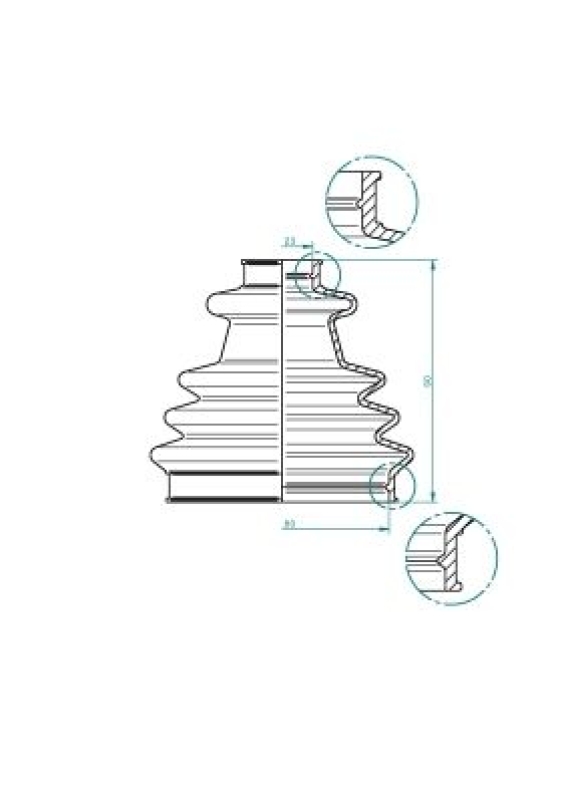 LÖBRO Bellow, drive shaft