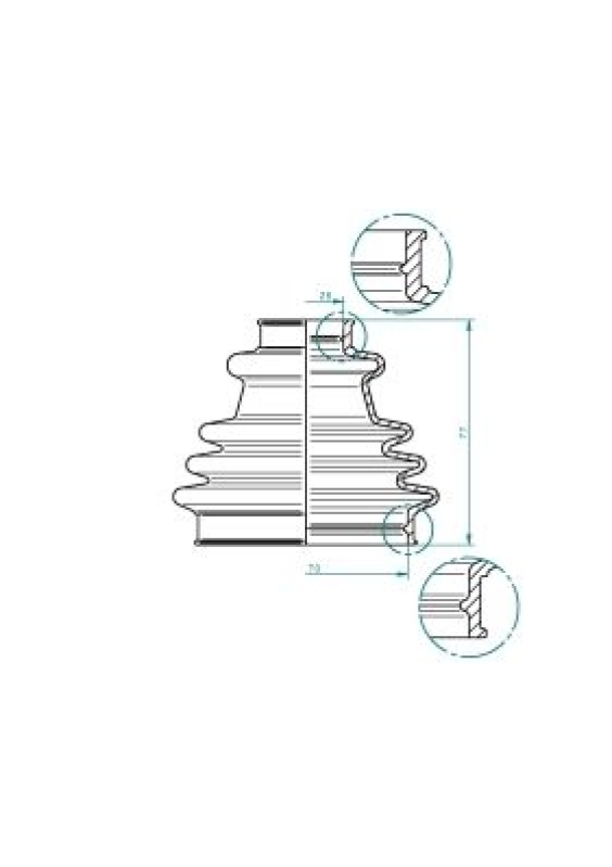 LÖBRO Bellow, drive shaft