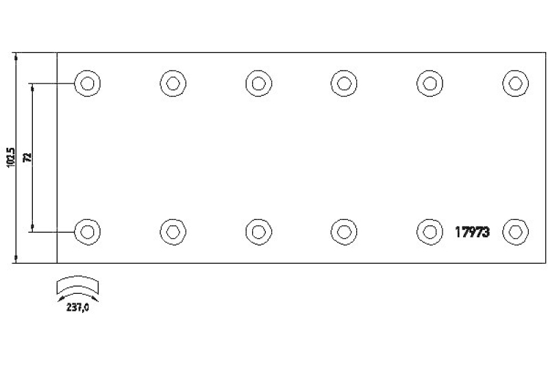 TEXTAR Brake Lining Kit, drum brake