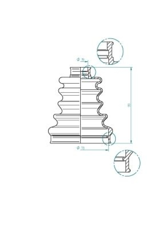 LÖBRO Bellow, drive shaft