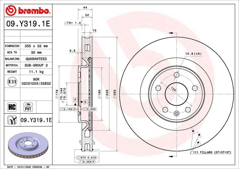 BREMBO Brake Kit, disc brake