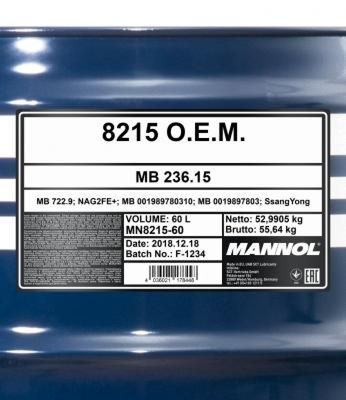 Mannol OEM 8215 ATF Automatikgetriebeöl