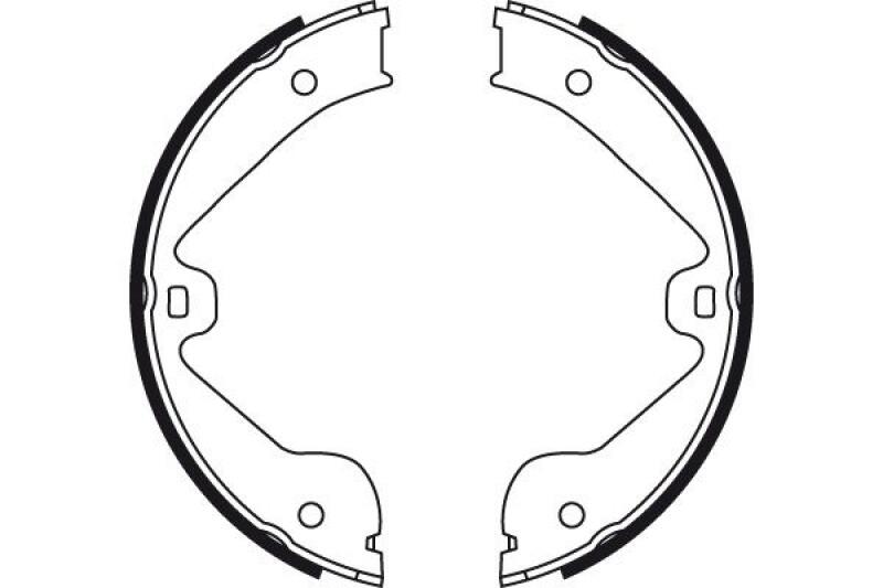 TRW Brake Shoe Set, parking brake