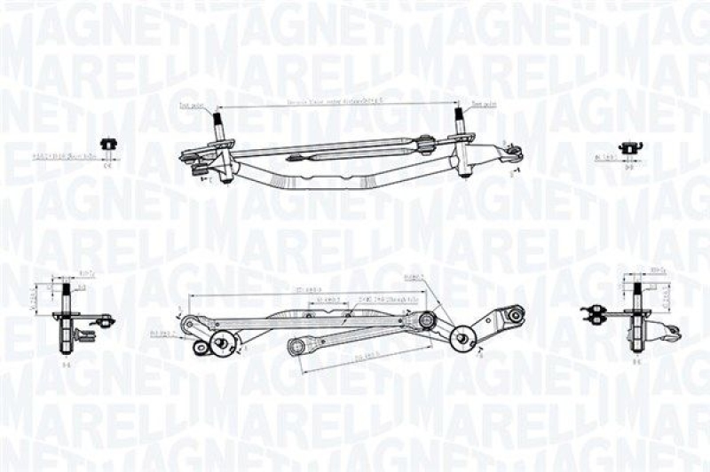 MAGNETI MARELLI Wischergestänge