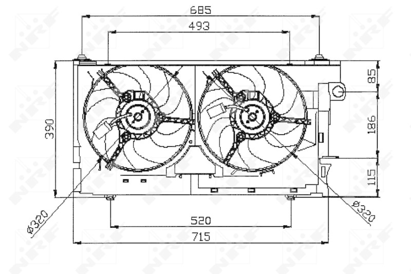 NRF Fan, radiator