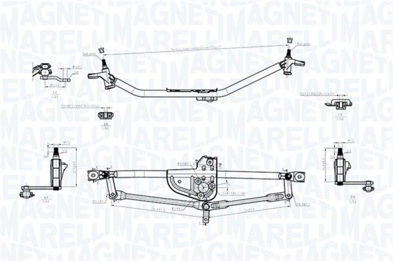 MAGNETI MARELLI Wischergestänge