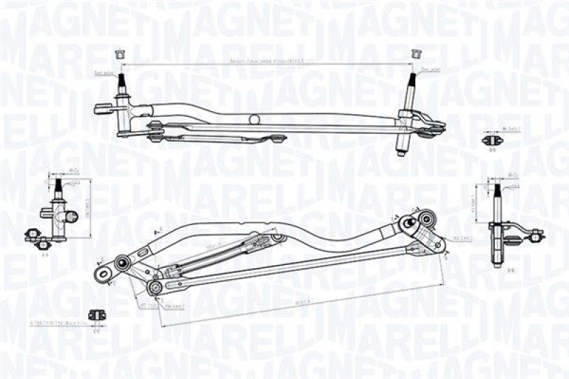 MAGNETI MARELLI Wischergestänge