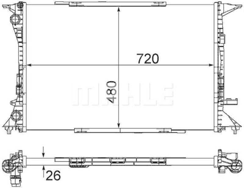 MAHLE Kühler, Motorkühlung BEHR *** PREMIUM LINE ***