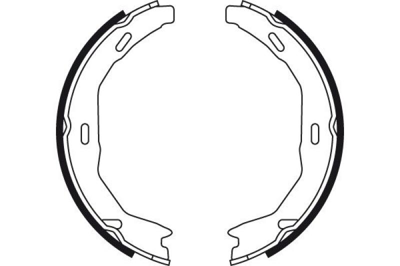 TRW Brake Shoe Set, parking brake