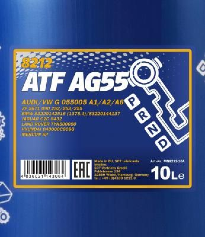 10L Mannol Automatikgetriebeöl ATF AG55 Getriebeöl