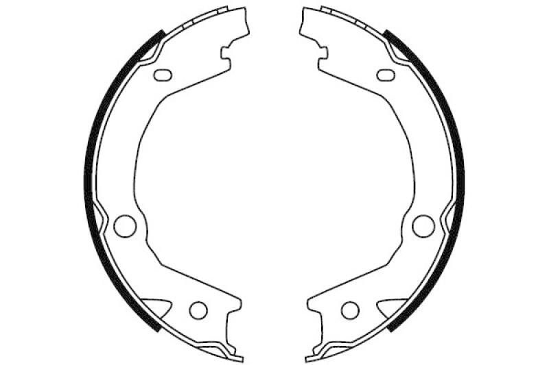 TRW Brake Shoe Set, parking brake