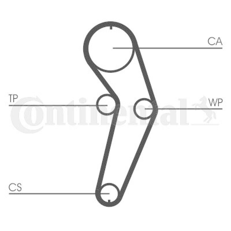 CONTINENTAL CTAM Zahnriemen