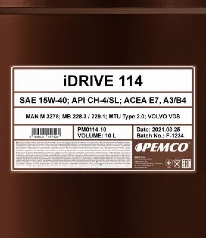 MANNOL Pemco Motoröl iDrive 114 SAE 15W-40