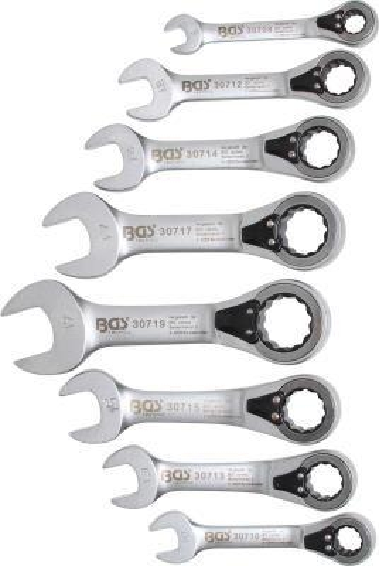 BGS Ratchet Ring Open-ended Spanner Set