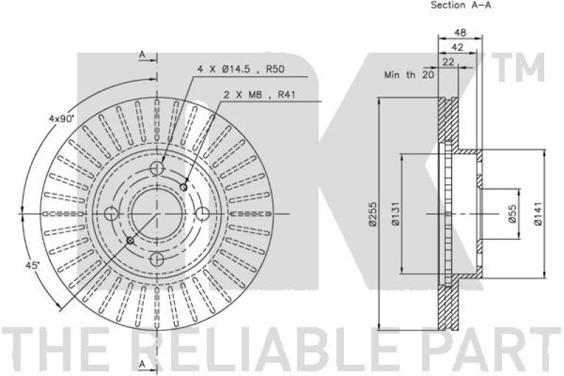 2x NK Brake Disc