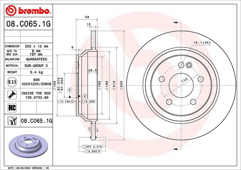 BREMBO Bremsensatz, Scheibenbremse BEYOND LINE - Greenance