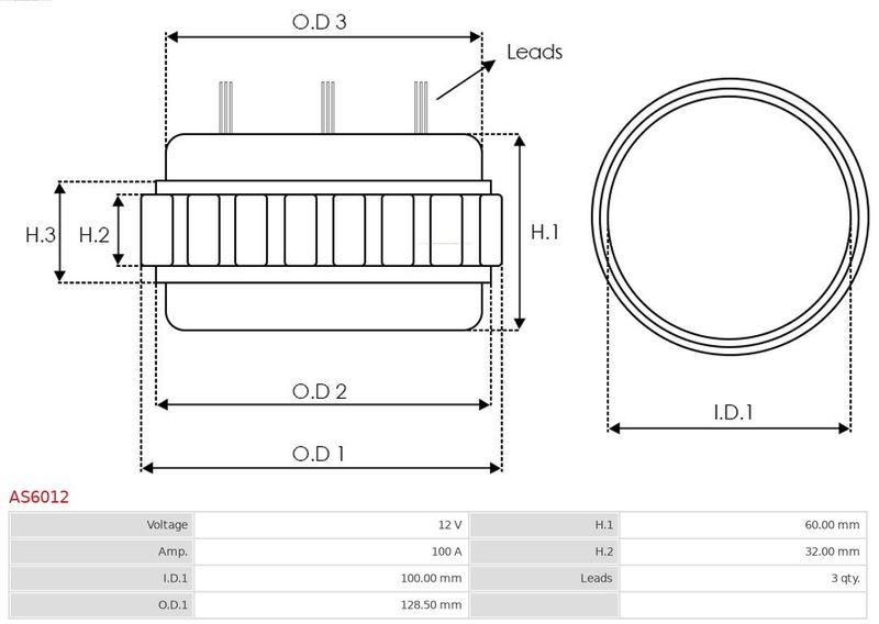 AS-PL Stator, Generator Brandneu AS-PL