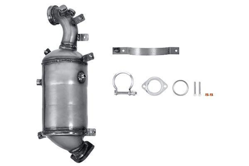 HELLA Soot/Particulate Filter, exhaust system Easy2Fit – PARTNERED with Faurecia