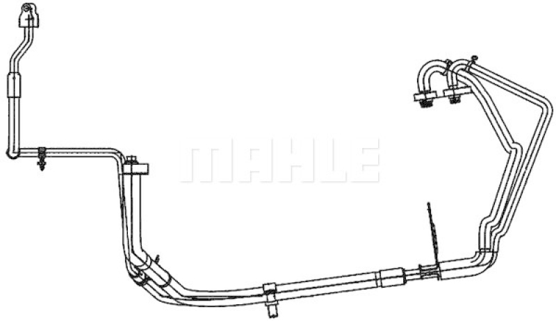 MAHLE High-/Low Pressure Line, air conditioning BEHR *** PREMIUM LINE ***