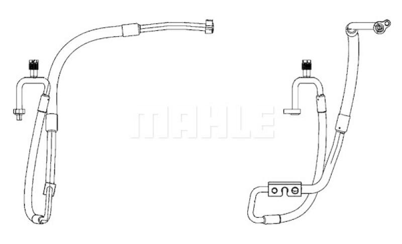 MAHLE High-/Low Pressure Line, air conditioning BEHR *** PREMIUM LINE ***