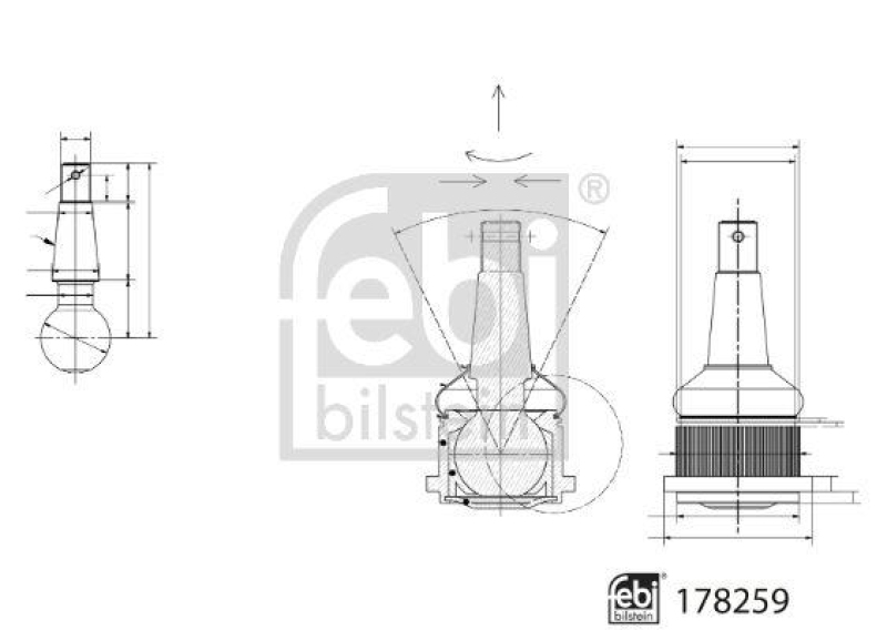 FEBI BILSTEIN Trag-/Führungsgelenk