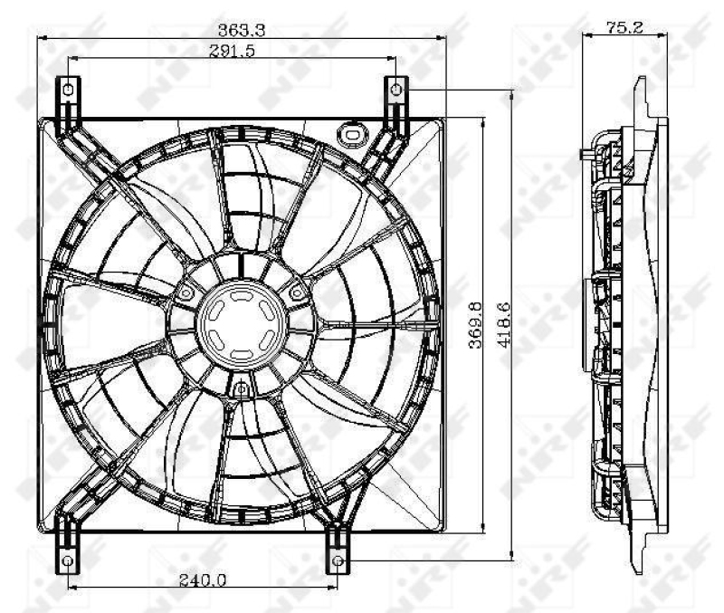 NRF Fan, engine cooling