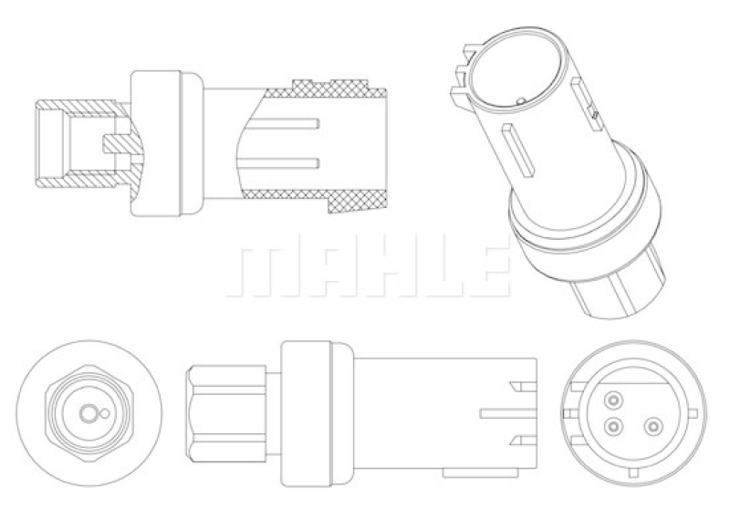 MAHLE Druckschalter, Klimaanlage BEHR *** PREMIUM LINE ***