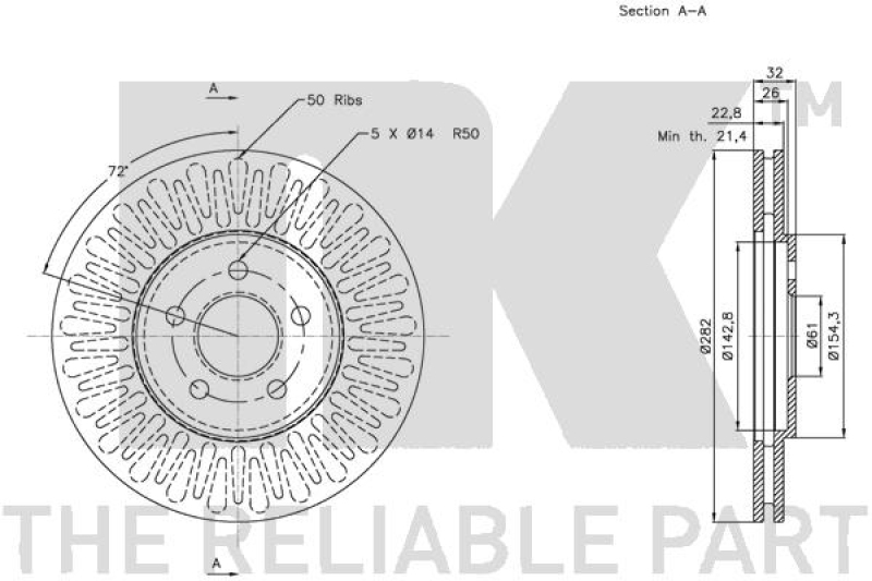 2x NK Brake Disc