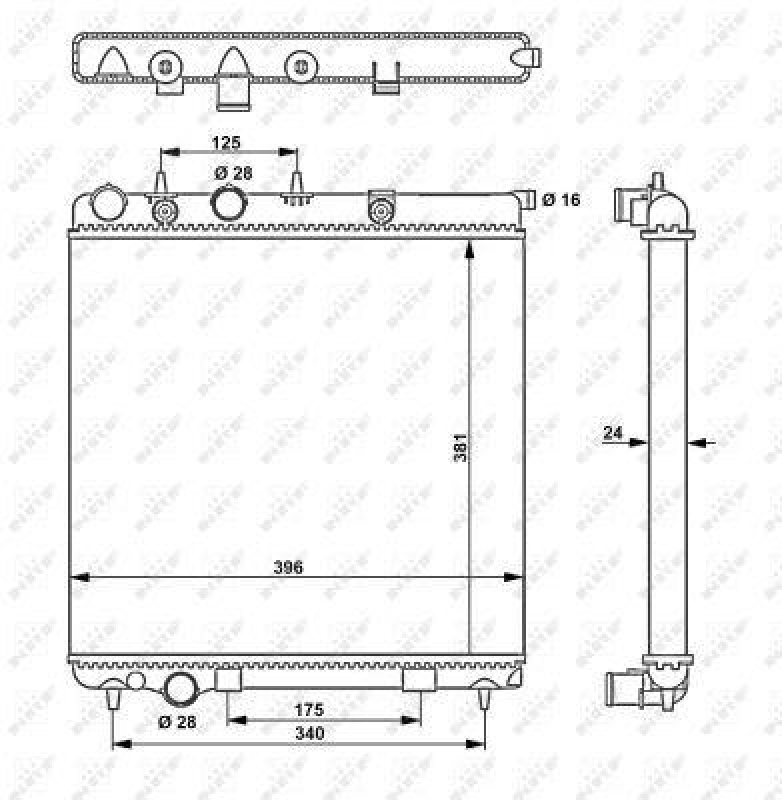 NRF Radiator, engine cooling