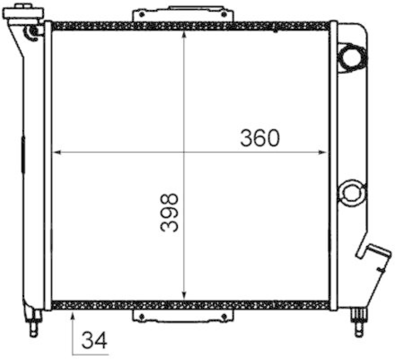 MAHLE Radiator, engine cooling BEHR