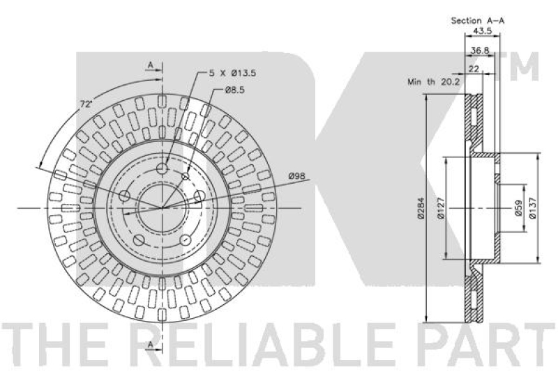 2x NK Brake Disc