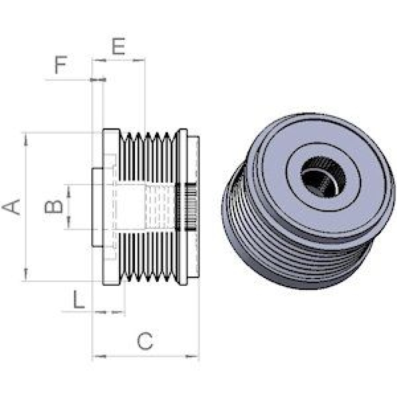 HC-Cargo Belt Pulley, alternator