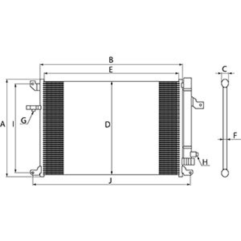 HC-Cargo Condenser, air conditioning