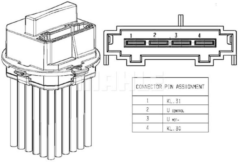 MAHLE Regulator, passenger compartment fan BEHR *** PREMIUM LINE ***