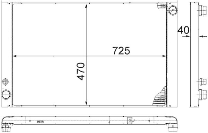 MAHLE Kühler, Motorkühlung BEHR *** PREMIUM LINE ***