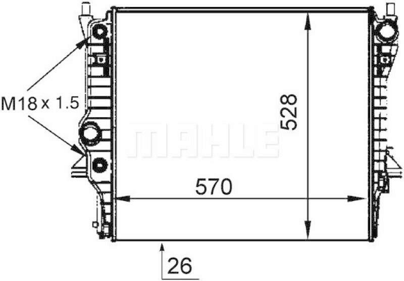 MAHLE Kühler, Motorkühlung PREMIUM LINE