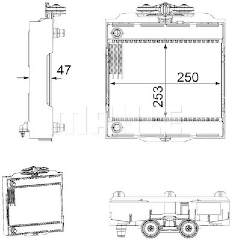 MAHLE Radiator, engine cooling BEHR *** PREMIUM LINE ***