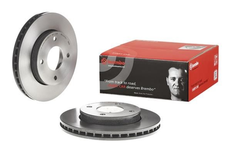 2x BREMBO Bremsscheibe PRIME LINE - UV Coated