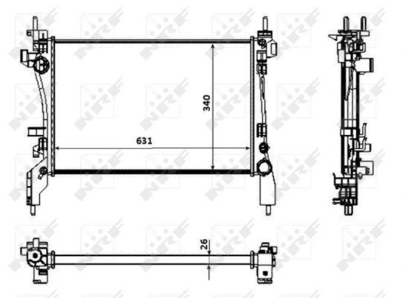 NRF Radiator, engine cooling