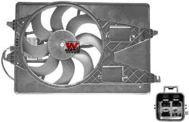 VAN WEZEL Fan, radiator