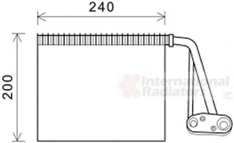 VAN WEZEL Evaporator, air conditioning