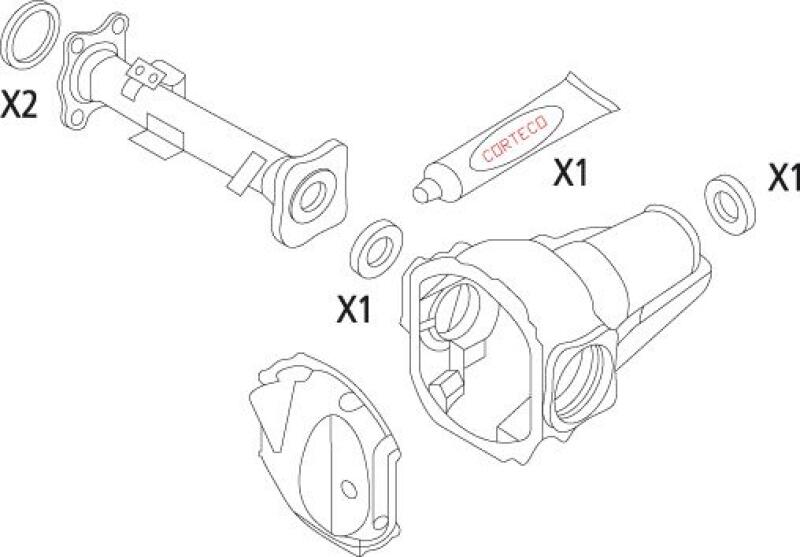 CORTECO Gasket Set, differential